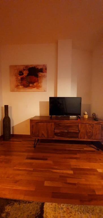 TV a/nebo společenská místnost v ubytování Asturleku