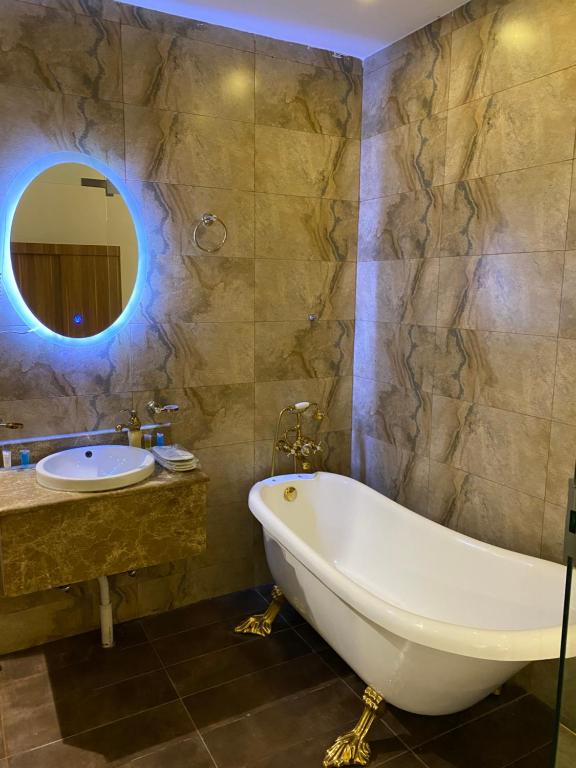 Koupelna v ubytování New Day Chalets for Holiday Homes شاليهات يوم جديد