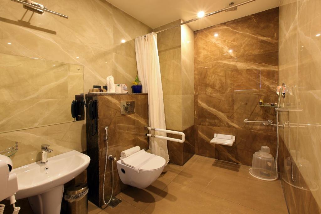 Koupelna v ubytování Hotel NovArk Munnar