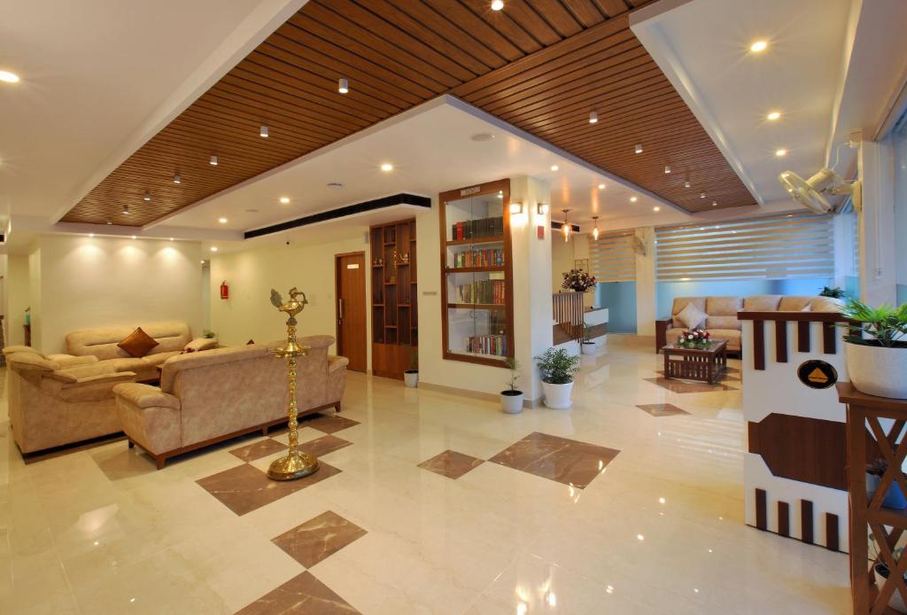 Posezení v ubytování Hotel NovArk Munnar