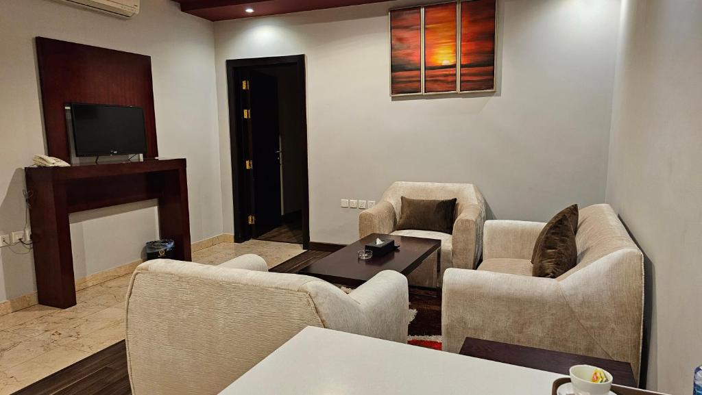 Posezení v ubytování رؤوم إن للشقق الفندقية-Raoum Inn Hotel Apartments