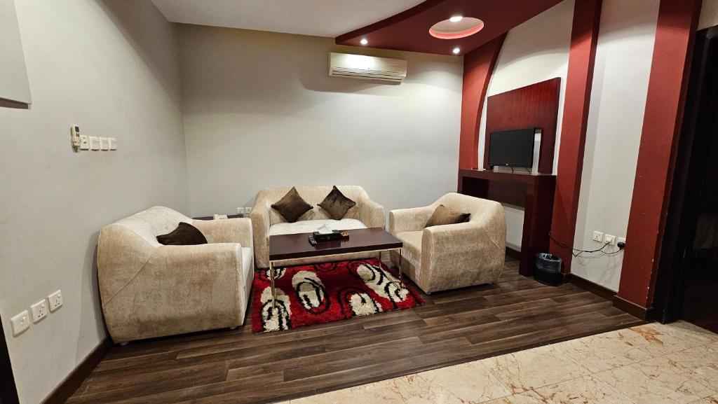 Posezení v ubytování رؤوم إن للشقق الفندقية-Raoum Inn Hotel Apartments