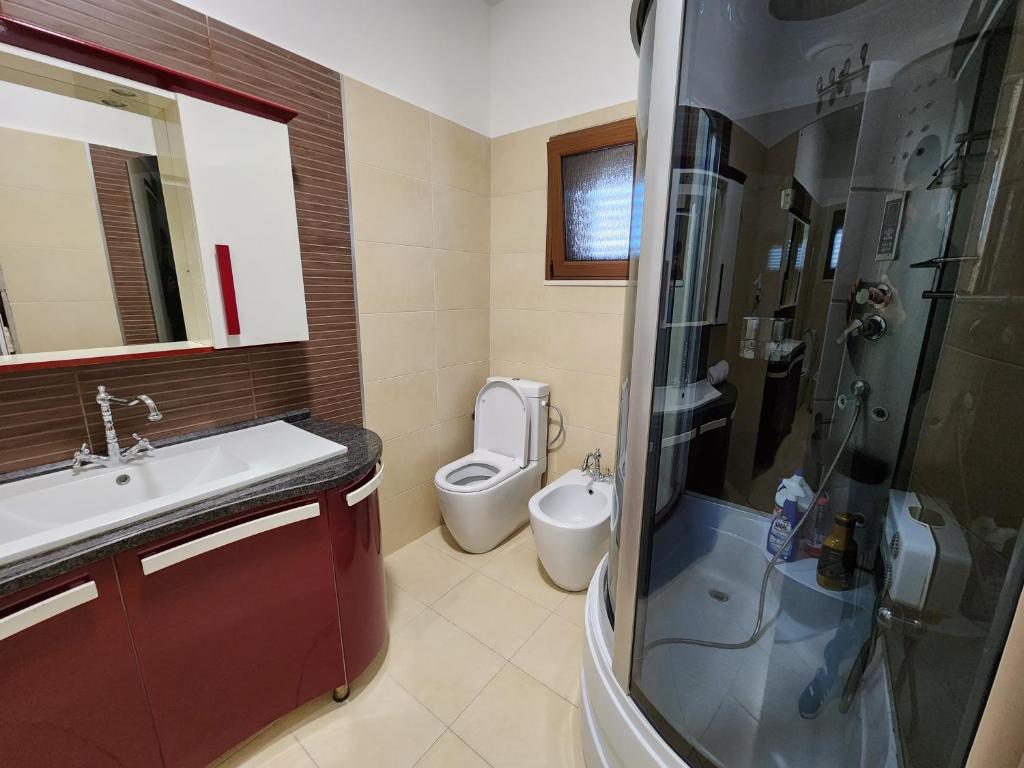 Koupelna v ubytování Villa AX Mirage