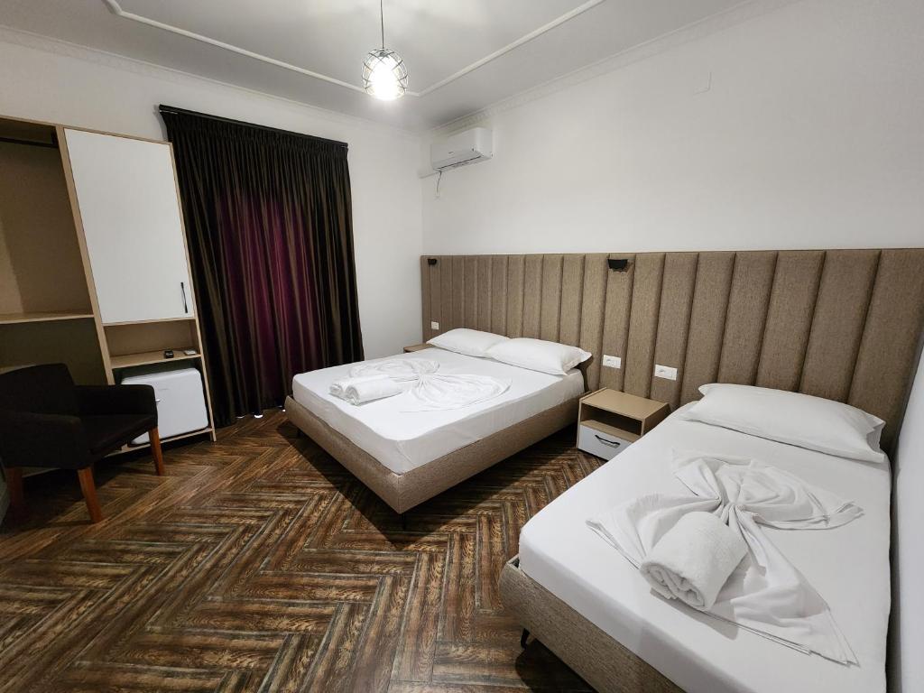 Postel nebo postele na pokoji v ubytování Villa AX Mirage