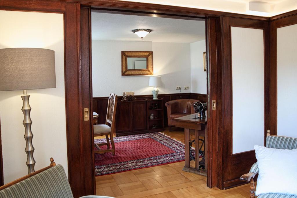 Posezení v ubytování Ferienwohnung Weiß
