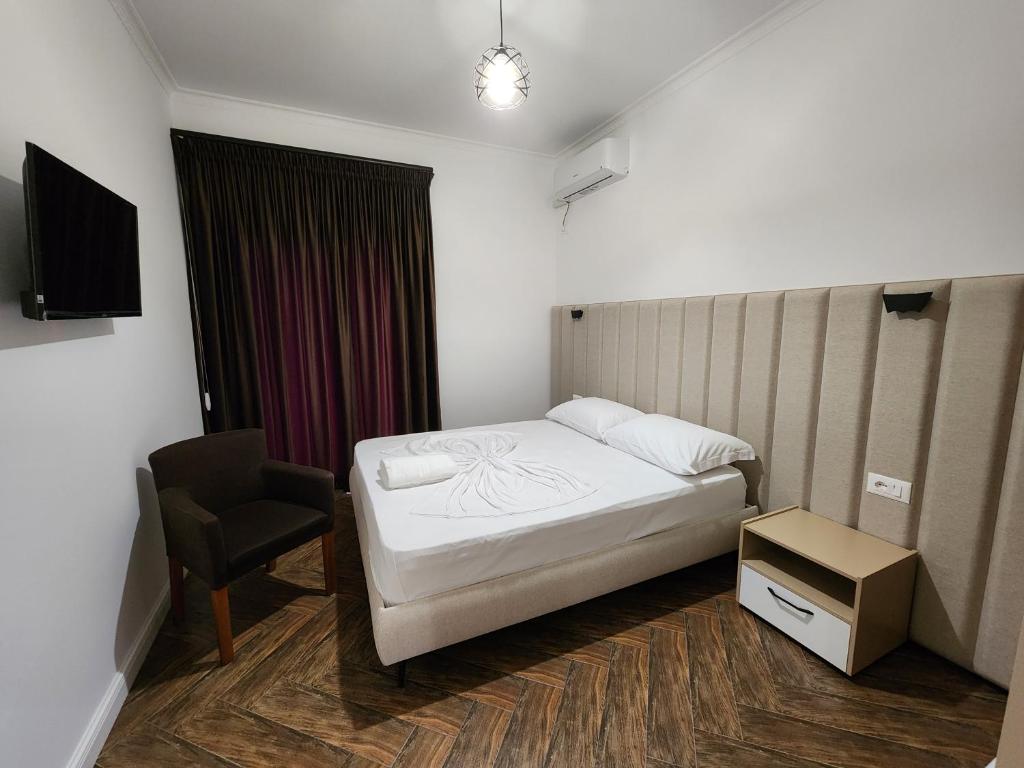 Postel nebo postele na pokoji v ubytování Villa AX Mirage