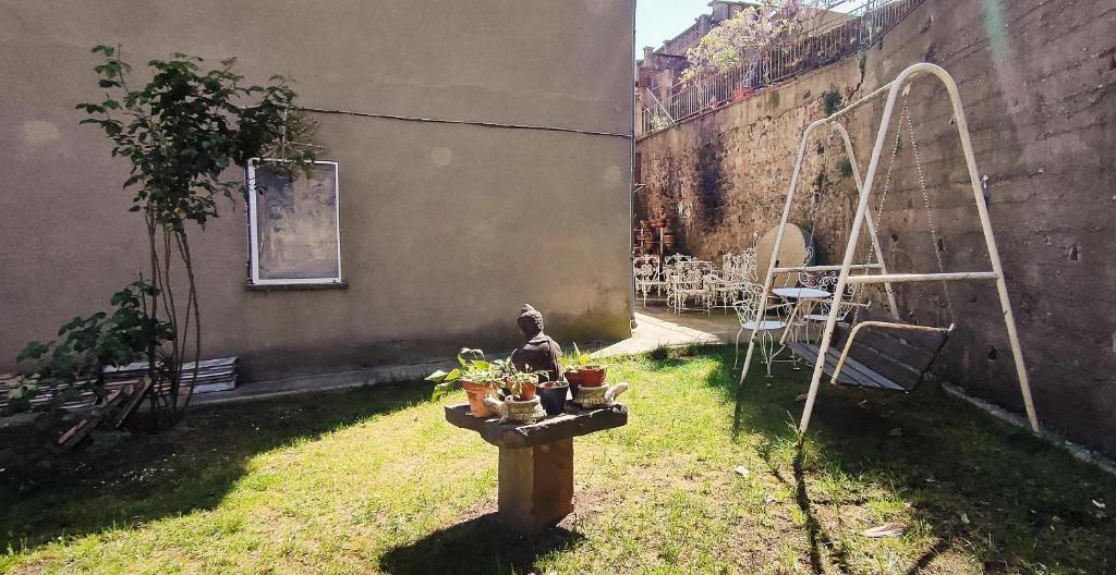 Vonkajšia záhrada v ubytovaní Apartament Volcà Aiguanegra