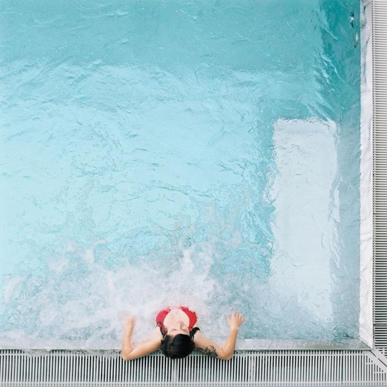 Bazén v ubytování La Clairière bio & spahotel nebo v jeho okolí