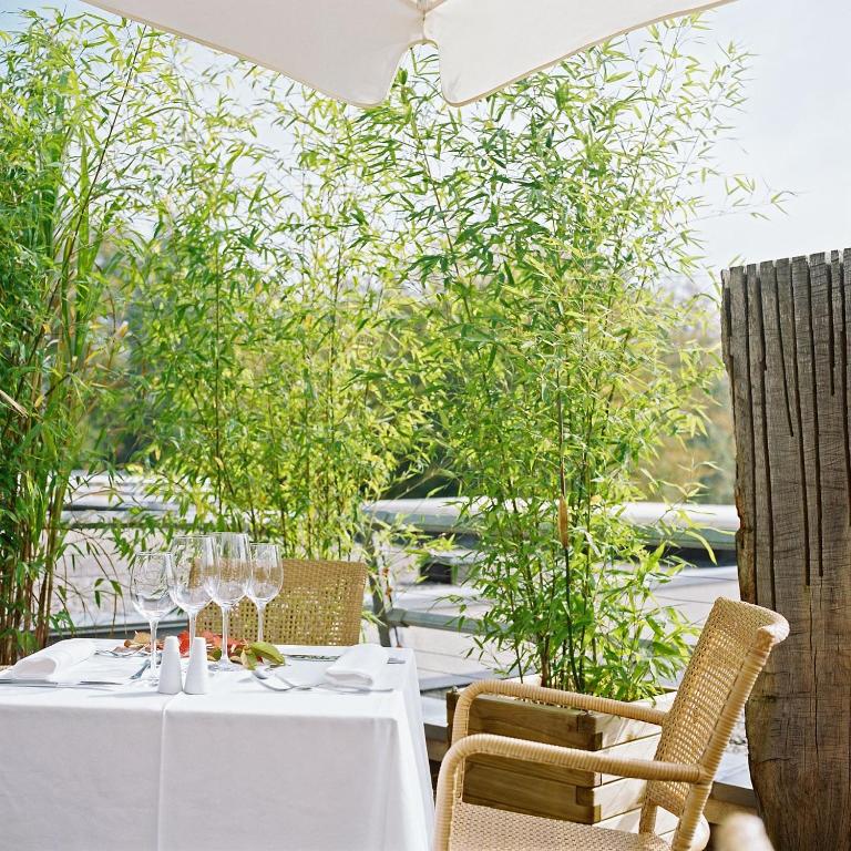 Zahrada ubytování La Clairière bio & spahotel