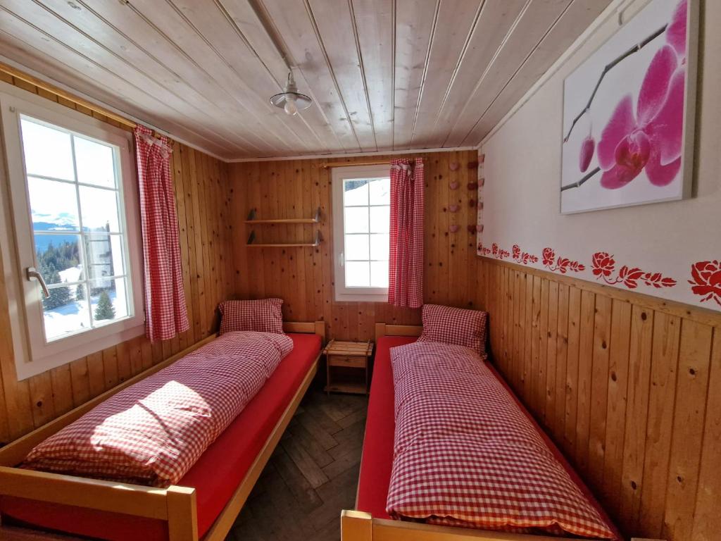 Postel nebo postele na pokoji v ubytování Sonja's Michelshof