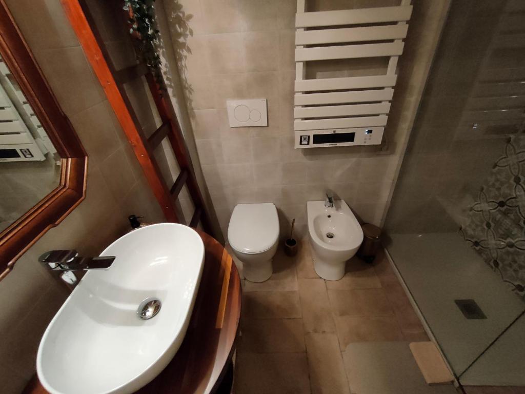 Koupelna v ubytování Dal Podestà
