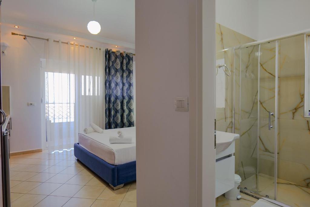 Koupelna v ubytování Eleni Guest House
