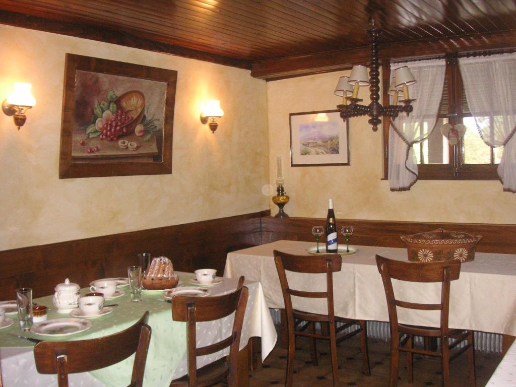 Restaurace v ubytování Chambre d'hôtes du Zellberg