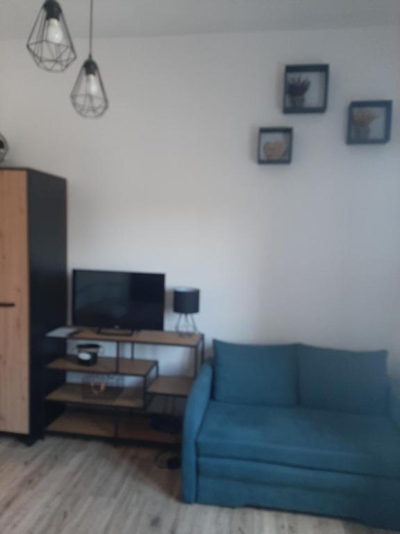 Televízia a/alebo spoločenská miestnosť v ubytovaní Apartamenty Marco 3 przy Dworcu-Stare Miasto-Super Wi Fi