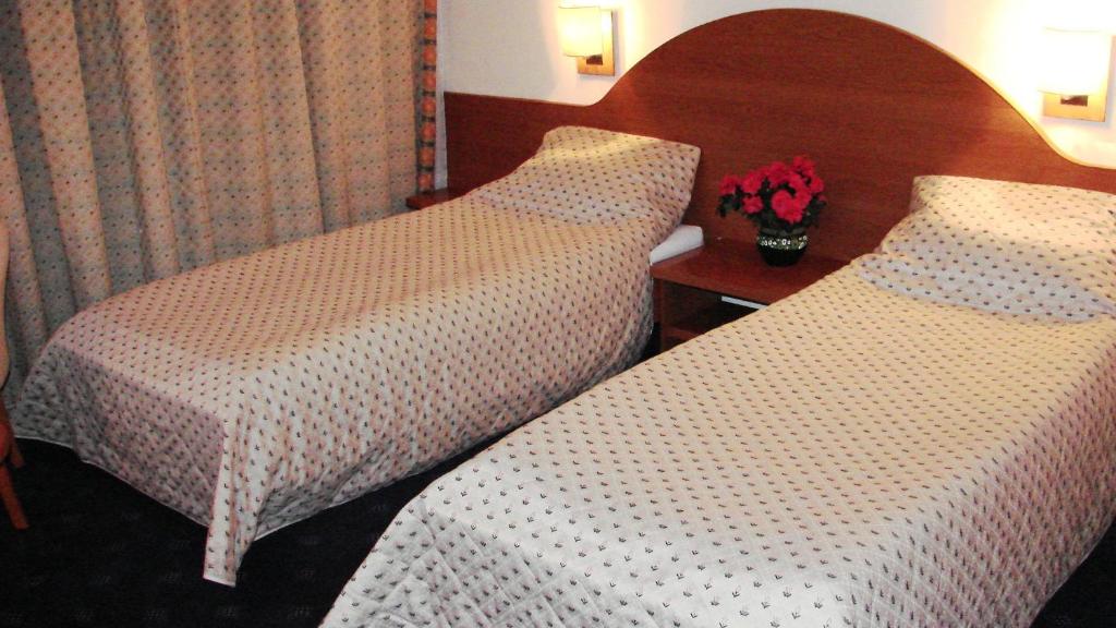 Postel nebo postele na pokoji v ubytování Hotel Irisa
