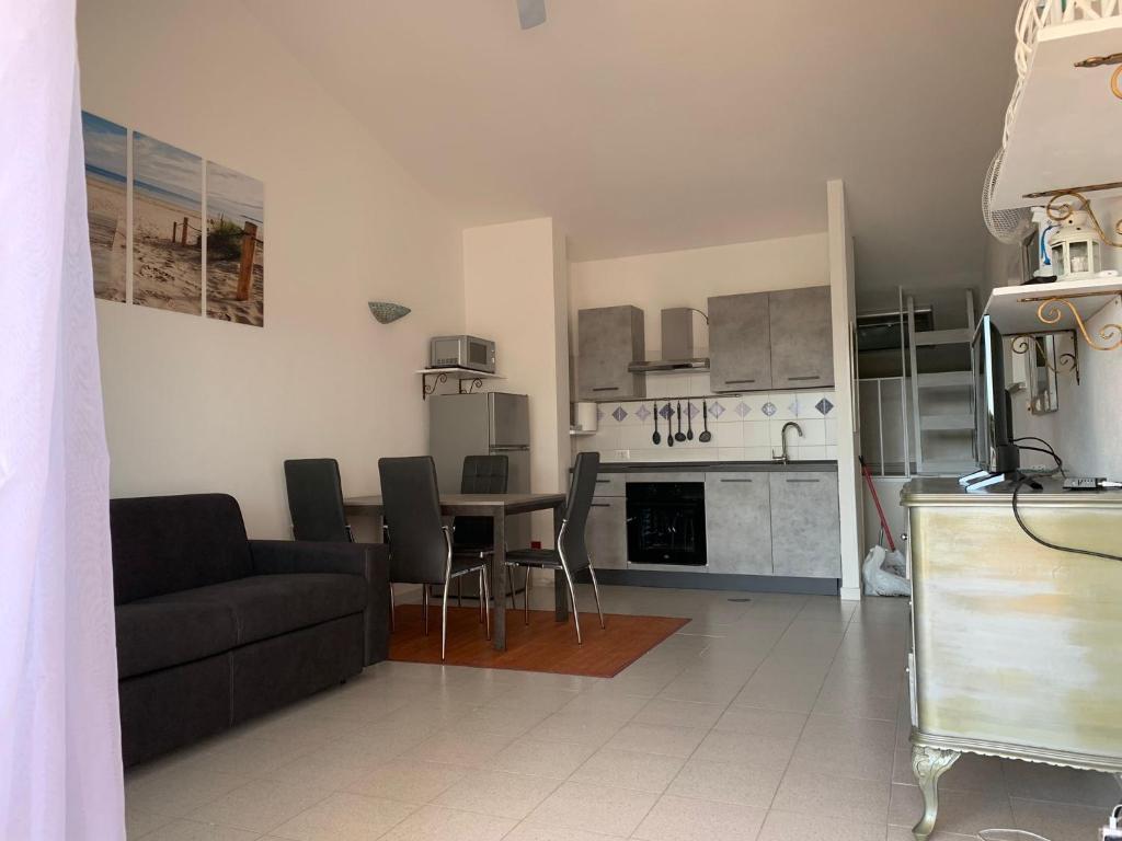 Kuchyň nebo kuchyňský kout v ubytování Residenze Coda Cavallo