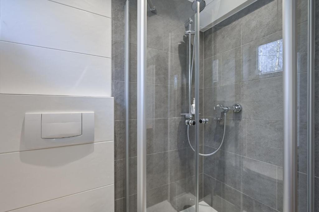 Koupelna v ubytování Hotel Alpenstuben