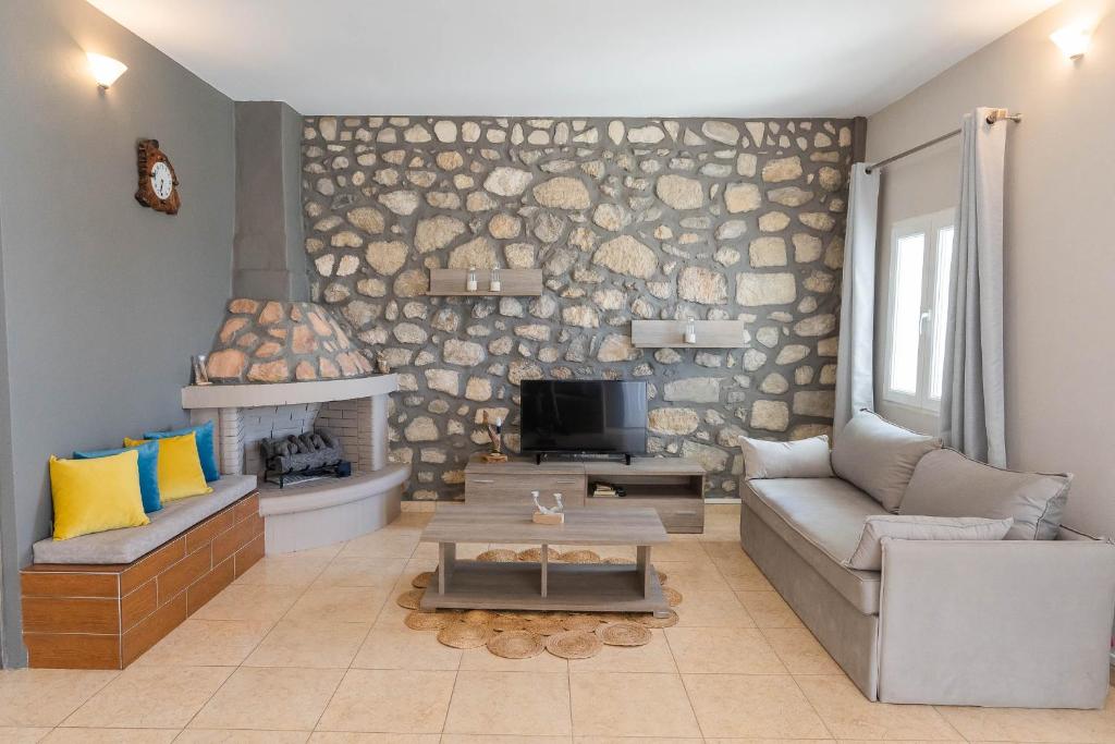 Posezení v ubytování Serenity Villa