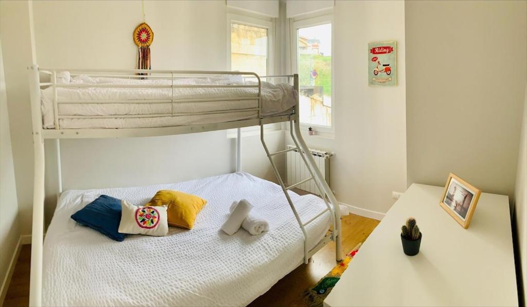 Postel nebo postele na pokoji v ubytování Casa Branca Cantabria