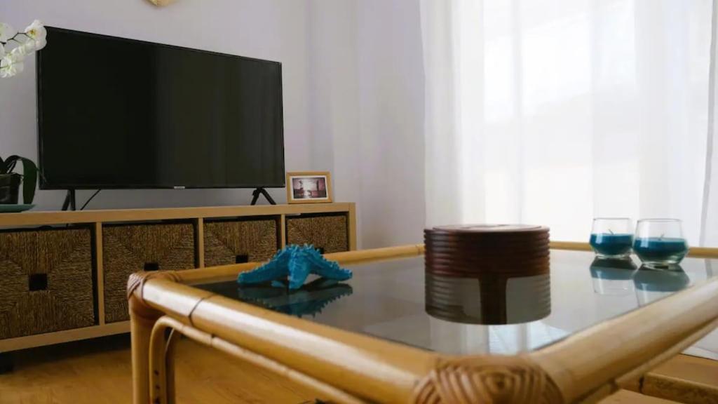 TV a/nebo společenská místnost v ubytování Casa Branca Cantabria
