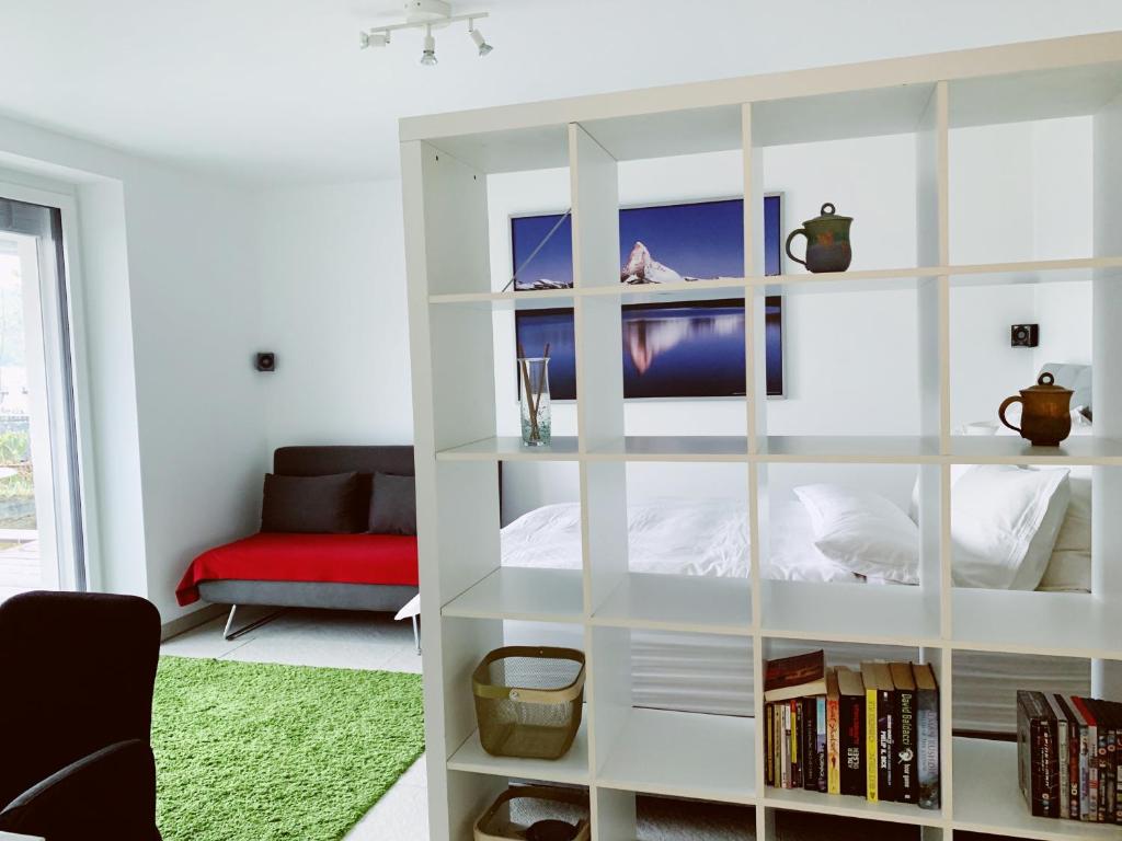 Postel nebo postele na pokoji v ubytování N1 Standalone House Baden