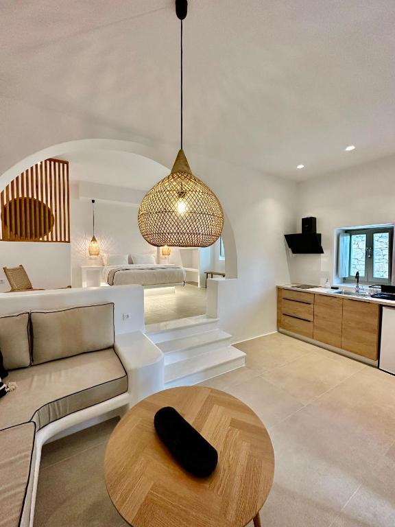 Kuchyňa alebo kuchynka v ubytovaní Quattro Venti Suites Mykonos