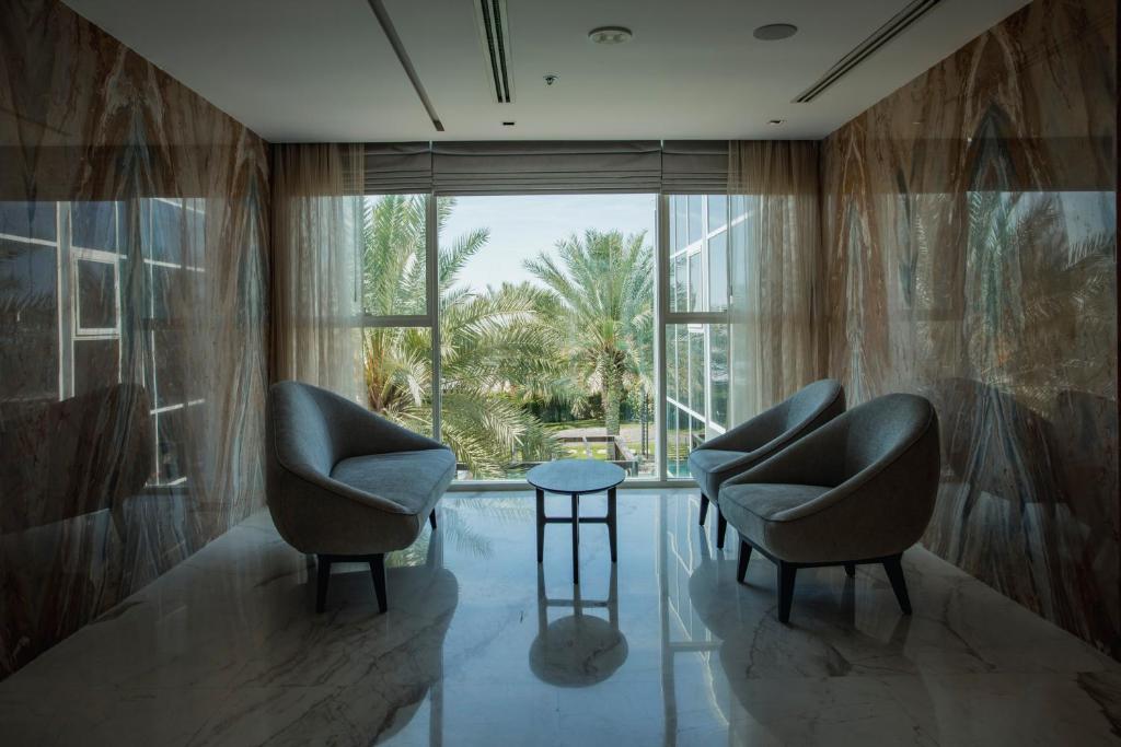 Posezení v ubytování Alberni Jabal Hafeet Hotel Al Ain