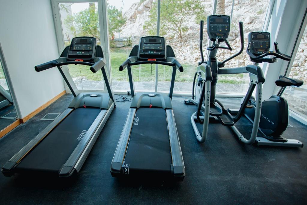 Fitness centrum a/nebo fitness zařízení v ubytování Alberni Jabal Hafeet Hotel Al Ain