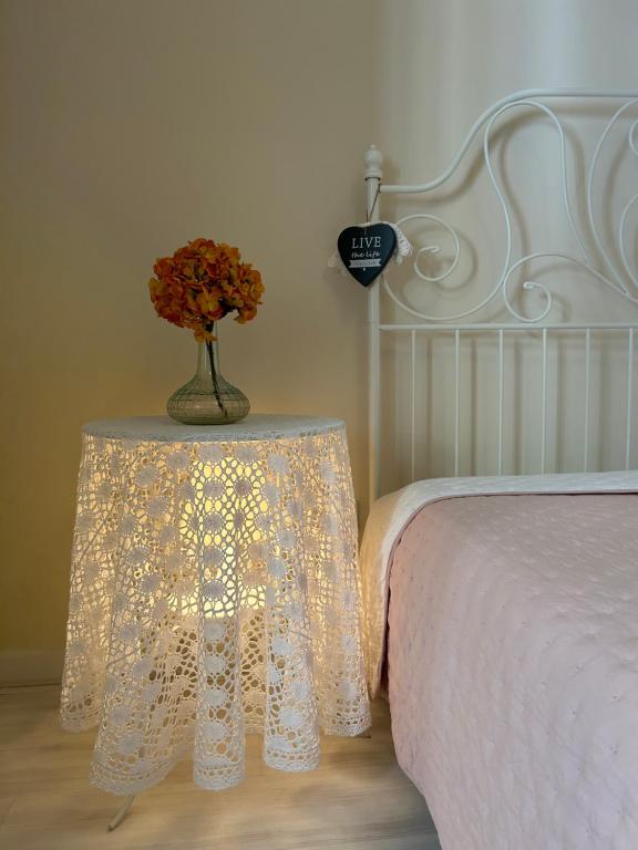Postel nebo postele na pokoji v ubytování Casa Pinù