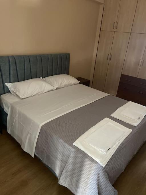 Postel nebo postele na pokoji v ubytování Luxury apartment in Nafpaktos
