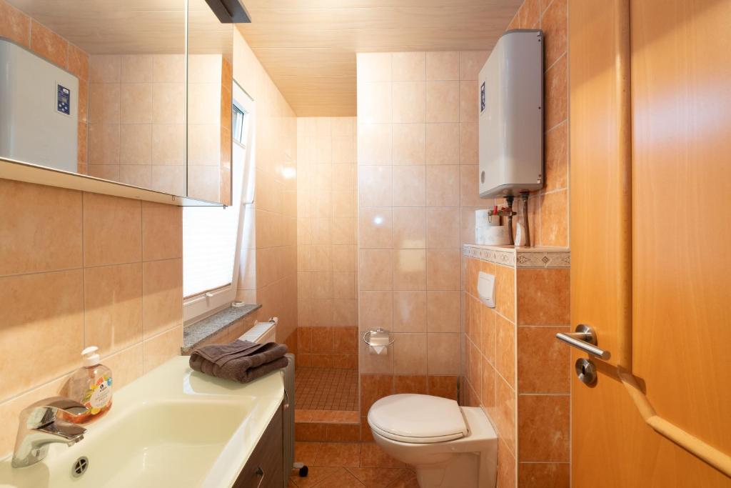 Koupelna v ubytování Haus 2