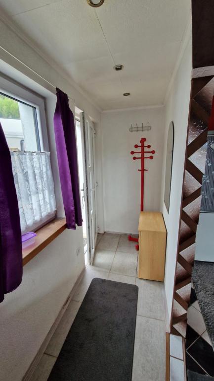 Postel nebo postele na pokoji v ubytování Samostatný domeček