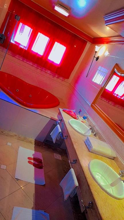 Koupelna v ubytování Motel Avenida (Adult Only)