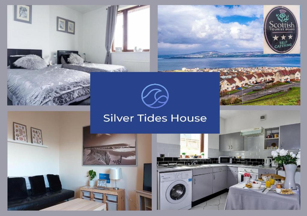 a collage of photos of a silver tides house at Silver Tides House in Greenock