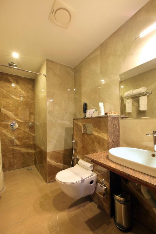 Koupelna v ubytování Hotel NovArk Munnar