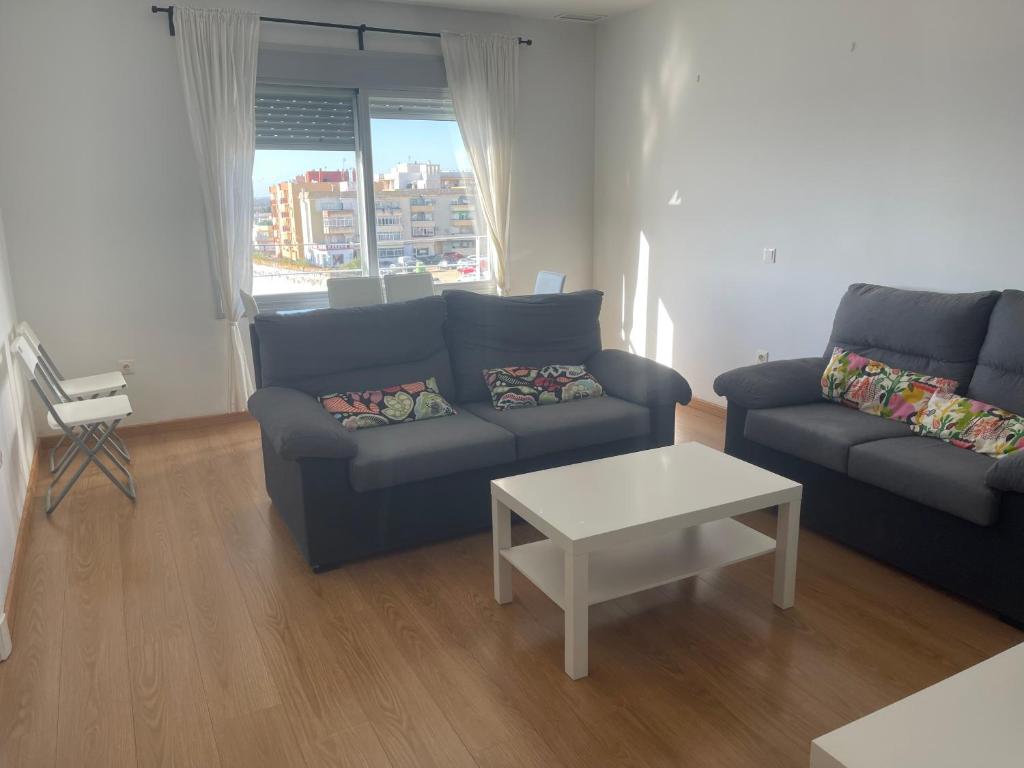 Et opholdsområde på Piso coqueto Chiclana