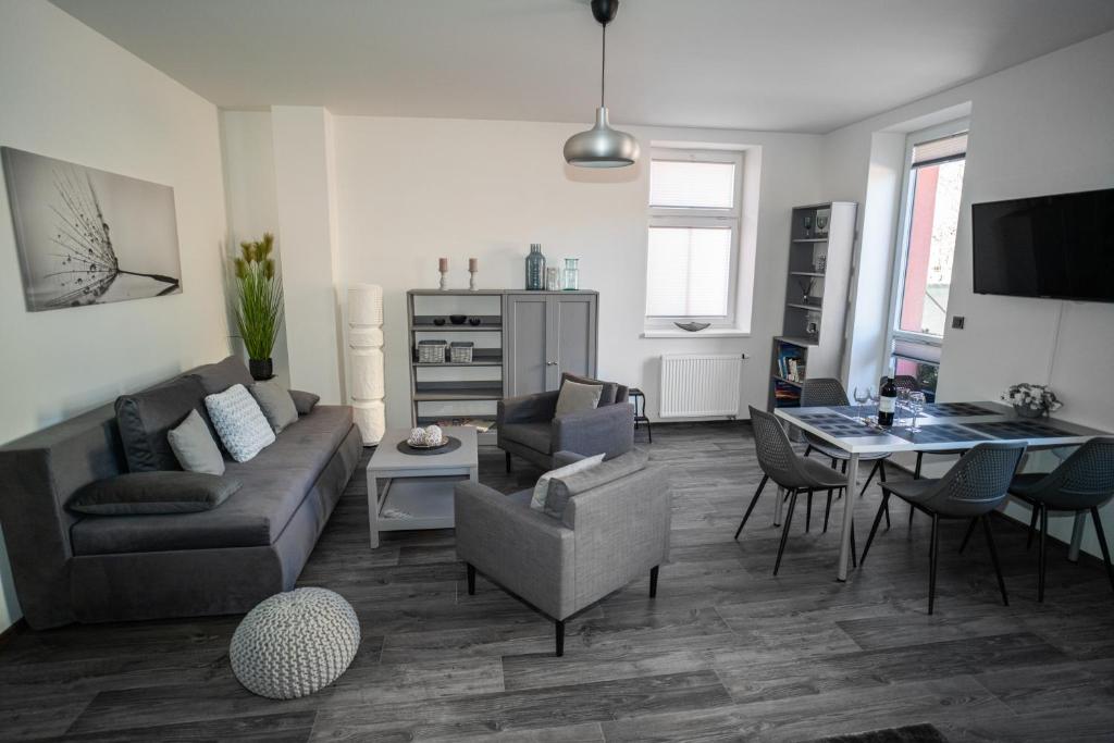 Posezení v ubytování Apartmánový dům Sklípek