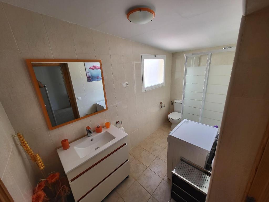 Kúpeľňa v ubytovaní Casa rural cerca Tarancón-Cuenca
