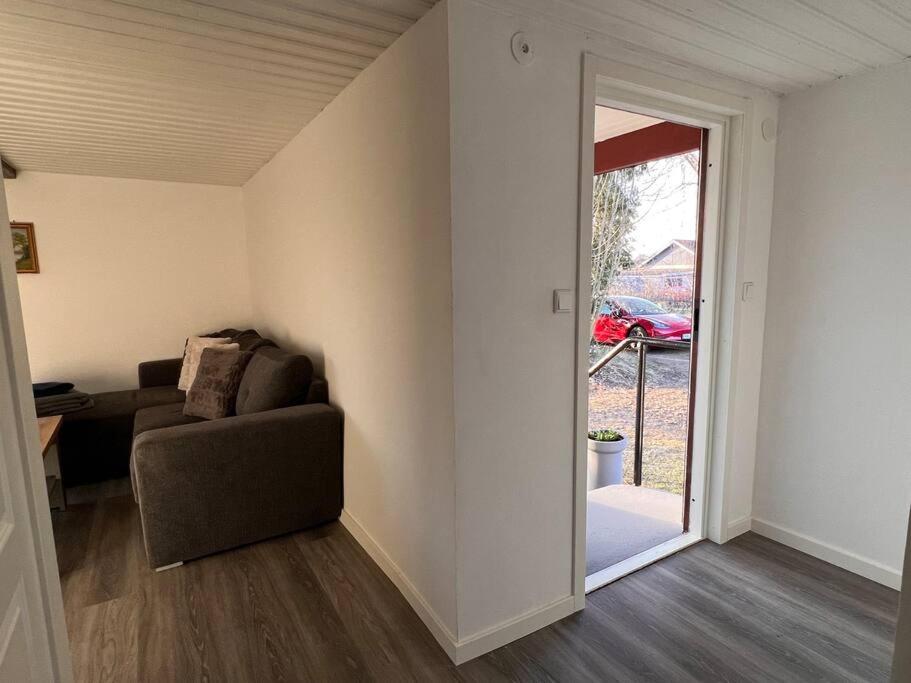 Posezení v ubytování Lantlig villa i Ljungbyhed