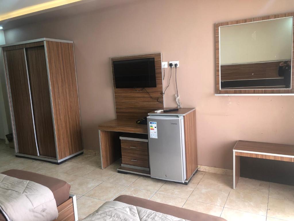 Kuchyň nebo kuchyňský kout v ubytování Al Deyafa Hotel