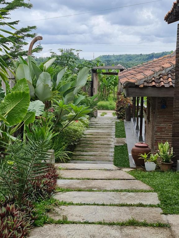 Zahrada ubytování Villa Kayu Yogyakarta