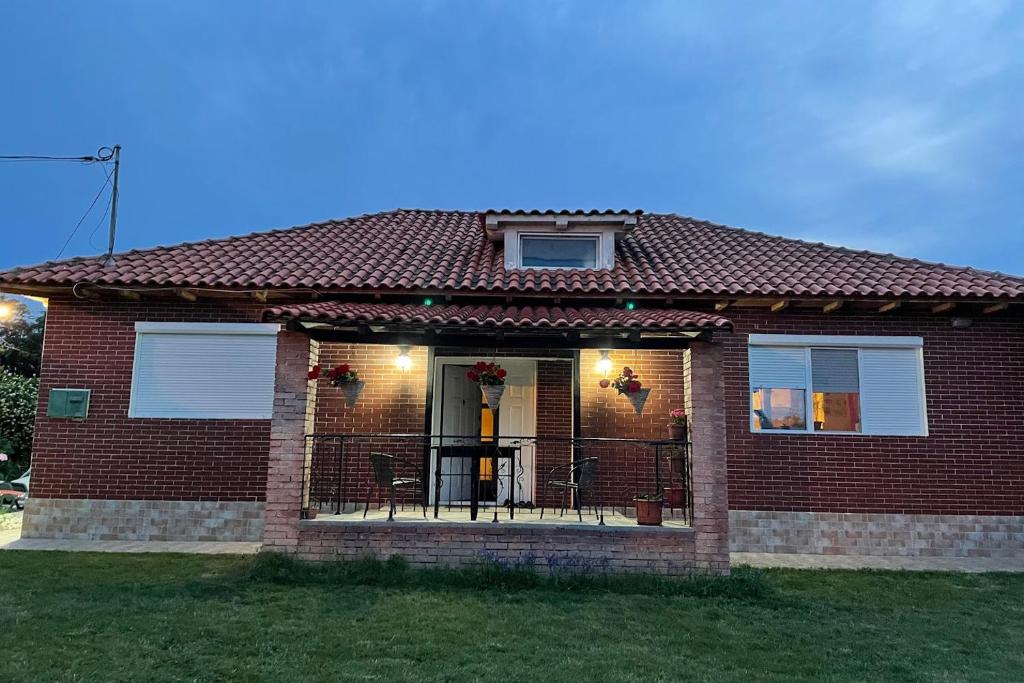 Bygningen som feriehuset ligger i