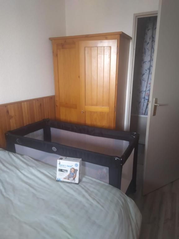 Posteľ alebo postele v izbe v ubytovaní Appartement vue mer Le Barcarès