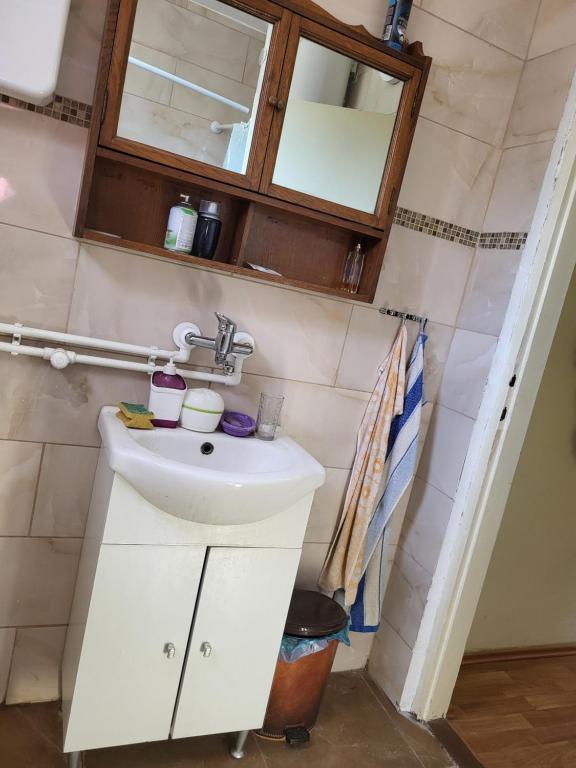 Koupelna v ubytování Kaza apartment