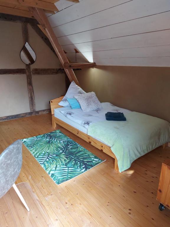 Postel nebo postele na pokoji v ubytování Heidi´s Gästezimmer