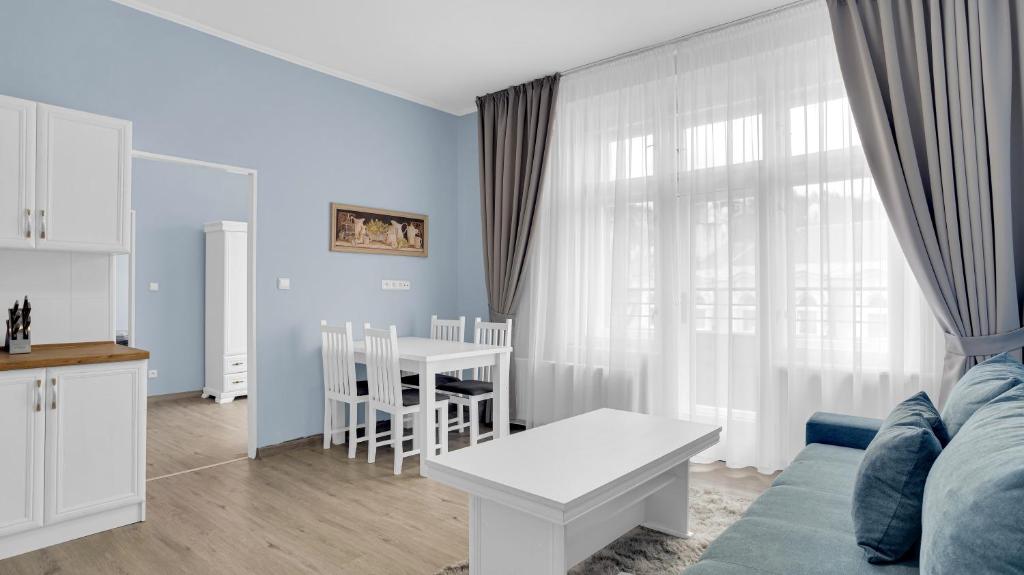 Kuchyň nebo kuchyňský kout v ubytování Aphrodite Suite Hotel Karlovy Vary