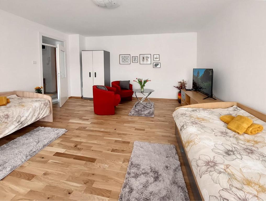 Postel nebo postele na pokoji v ubytování Apartment Oliva