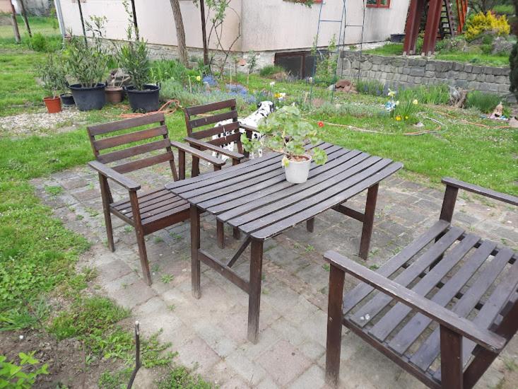 Zahrada ubytování Tahi Apartman