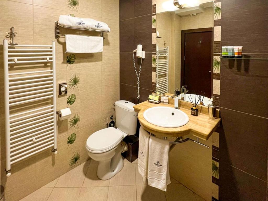 Koupelna v ubytování Hotel Dream