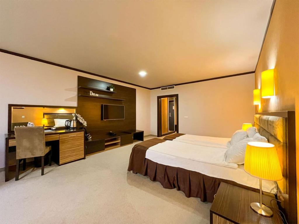 Postel nebo postele na pokoji v ubytování Hotel Dream